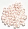 50 8mm Transparent Rose Pink Star Beads